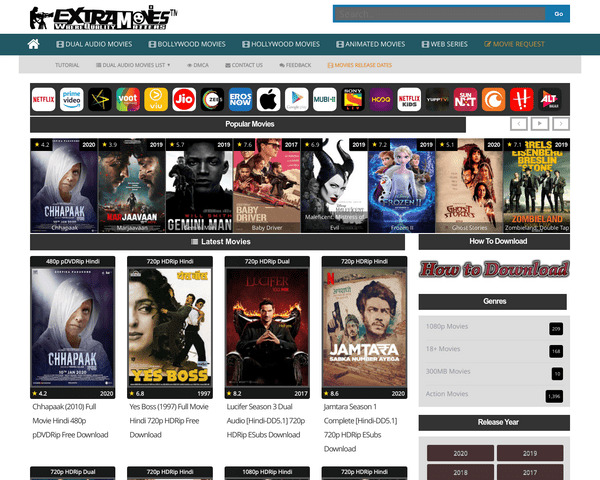 Extramovies Worldfree4u 2021: Download Bollywood, Hollywood Movies